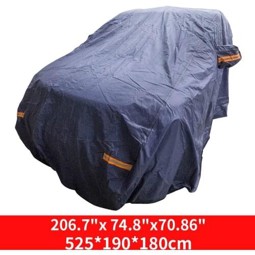 Universal Big Size Dust Rain Resistant Protector for Truck Pickups Waterproof Foldable Full Car Cover