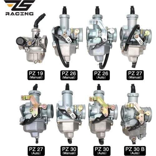 ZS Racing Motorcycle PZ19 PZ26 PZ27 PZ30 Auto Hand Cable Chock Carburetor For 50cc- 250CC Dirt Pit bike ATV Quad