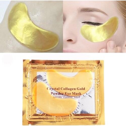 10 PCS Crystal Collagen Anti-Wrinkle Gold Eye Mask Anti Aging Moisturizing Eye Care Gel Eye Patches Anti Eye Bags Dark Circles