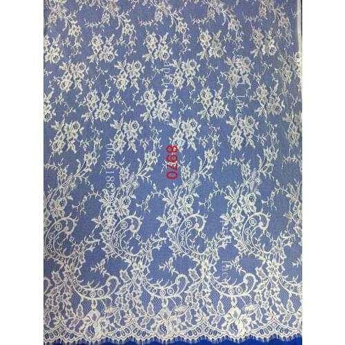 3pcs /lot m8970 offwhite ivory fashion luxury eyeflash chantilly 3m*1.5m net mesh lace fabric for evening dress/wedding