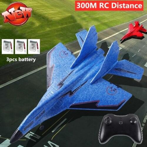 300M RC Distance EPP Foam Glider RC Airplane Flying Aircraft With 3pcs battery Remote Control Built-in Gyro RTF For Kids Gifts