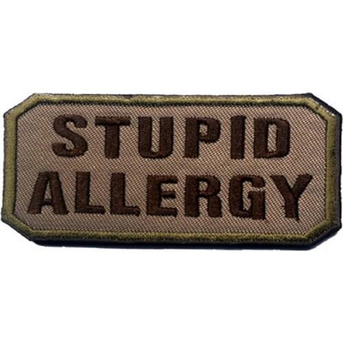 3D Embroidery Magic Stickers Innocent Bystanders Patch USA Flag Patches Flag Of The United States Stupid Allergy Patches