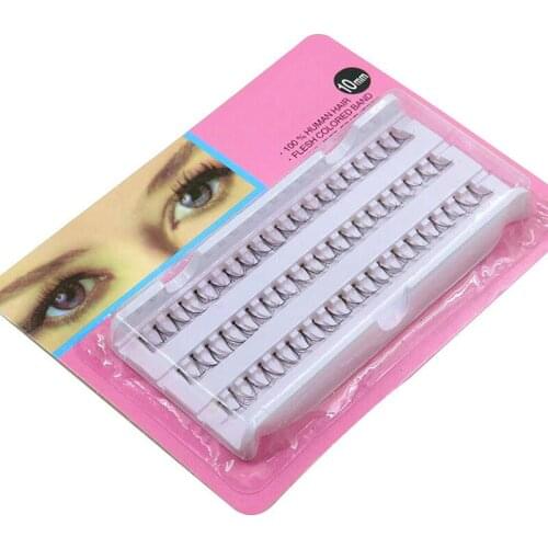 60pcs Grafting False Eyelashes 8-14mm Professional Makeup Individual Cluster Eye Lashes Grafting Fake Eyelashes Cosmetic Tools