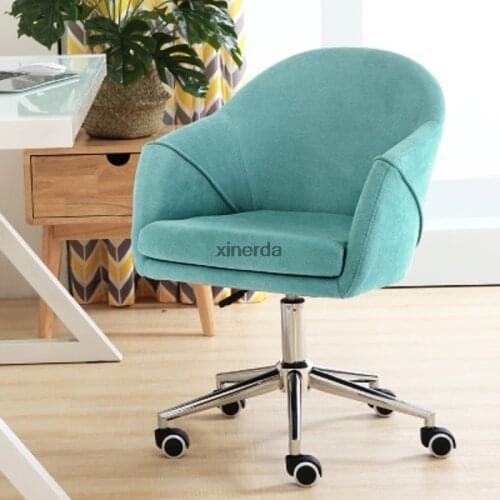 8035 Office Chair Short Flannelette Lifting Chair High Spring Back Protogenesis Sponge Computer Chair Household Rotation Chair