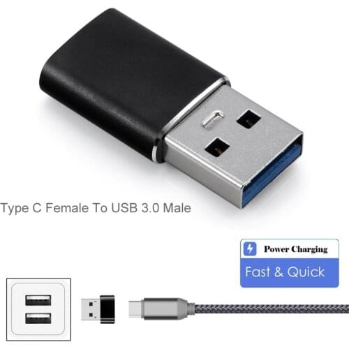 Type C Female To USB 3.0 Male Otg Adapter Charger Converter for Macbook Nexus Huawei USB C Type-C To Usb Charging Adaptador