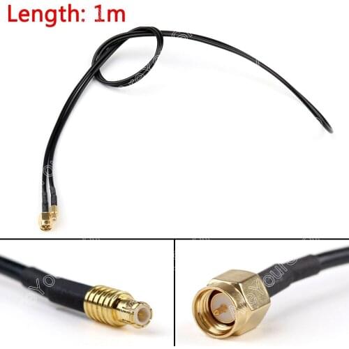 Areyourshop Sale 100cm RG174 Cable MCX Male Plug To SMA Male Straight Crimp Coax Pigtail 3ft Jackpl