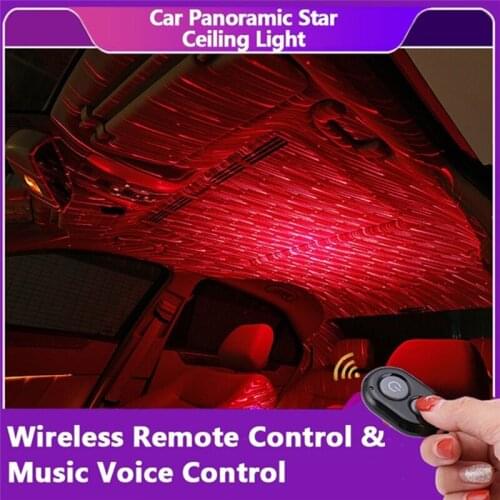 Auto Interior Star Lights Modified Car Accessories USB Atmosphere Lights Starry Sky Lights Starry Ceiling Decorative Lights