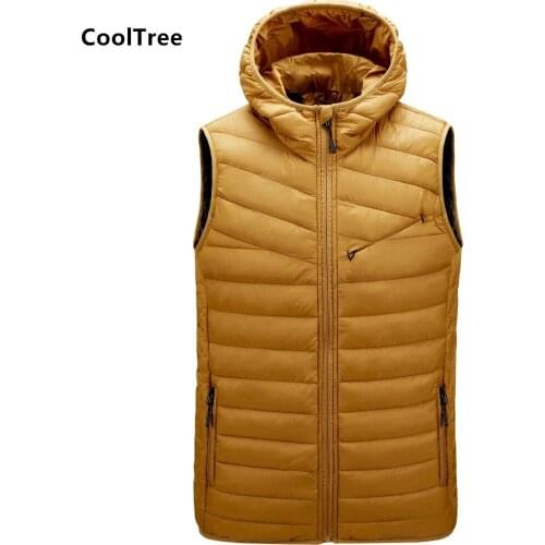 CoolTree Hooded Vests For Men