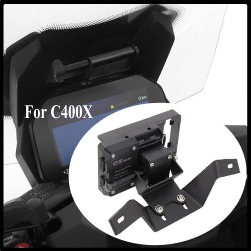 FOR BMW C400X C 400X C 400 X c400 x Mobile Phone Holder Stand Bracket USB Charger Motorcycle navigation bracket Wireless Charger