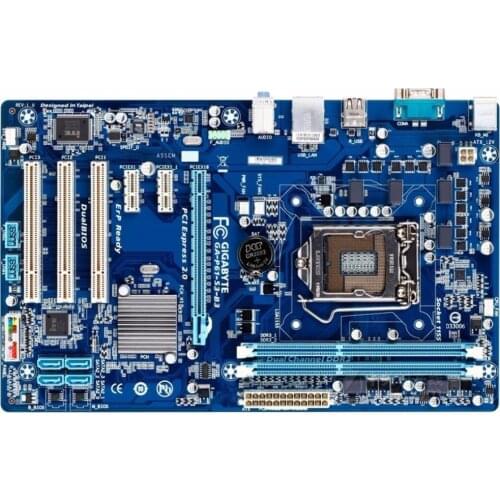 For GigabyteGA-P61-S3-B3 Original Used Desktop Motherboard P61-S3-B3 H61 Socket LGA 1155 DDR3 ATX On Sale