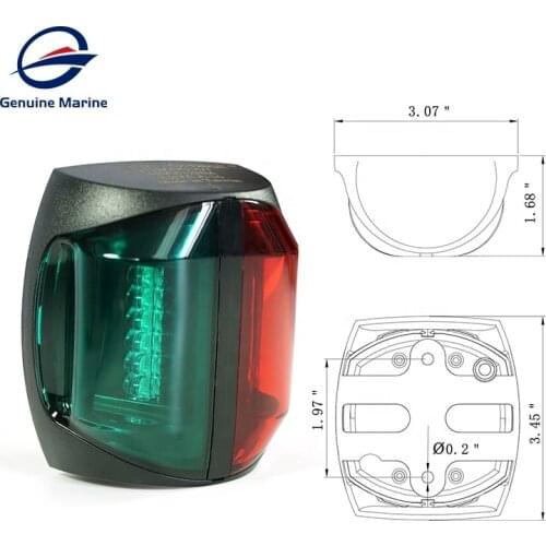 12V 24V LED Bi-Color Boat Navigation Light For Boat Marine Yacht As Signal Light
