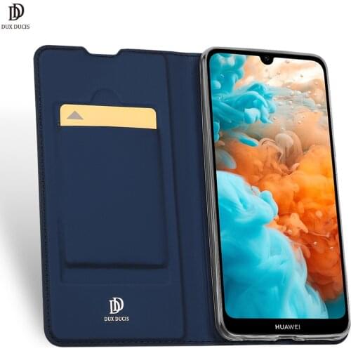 For HUAWEI Y6 Pro 2019 / Y6 2019 Skin Pro Series Flip Cover Luxury Leather Wallet Case Full Good Protection Steady Stand