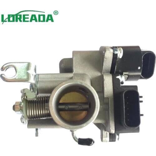 LOREADA Original Motorcycle Throttle body for Motorcycle 125 150CC with Delphi IACA 26178 and Triple Sensor Bore Size 28mm