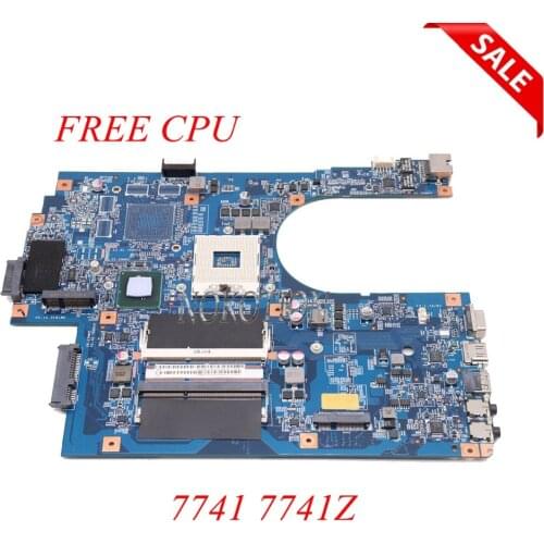 NOKOTION MBPT501001 MB.PT501.001 for Acer aspire 7741Z laptop motherboard 48.4HN01.01M Intel HM55 DDR3 Main Board free cpu