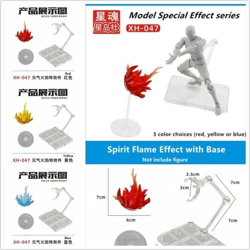Star Soul model Spirit Flame Effect with base for Bandai Saint Seiya Gundam Masked Rider 6 inch model SX022