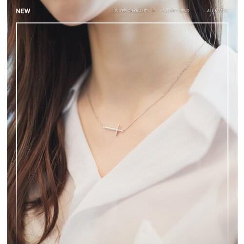 Trendy Cross Choker Necklaces For Women Fashion Long Sweater Chain Necklaces 2021 Party Jewelry Gift