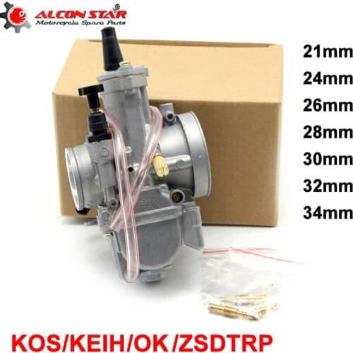 Alconstar- 21 24 26 28 30 32 34mm Carburator KOSO KEIHIN PWK OKO Motorcycle Carburador Used 2T 4T Scooter Motocross ATV Racing
