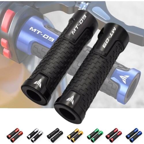 MT09 Motorcycle Handlebar Grips Comfort Non Slip Throttle Grip Handle Bar For Yamaha MT09 MT 09 MT-09 FZ09 FZ 09 FZ-09 WITH LOGO