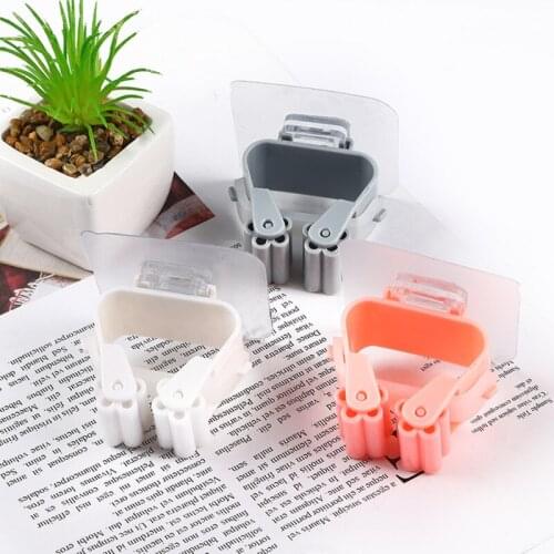 Wall Mounted Mop Organizer Holder Brush Broom Hanger Home Storage Rack Bathroom Suction Hanging Pipe Hooks Household Tools