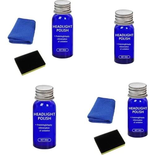 New Car Headlight Lens Restoration Fluid Repair Kit Cleaner 10ml Polish Light Can Choose 30ml Plastic R4W4