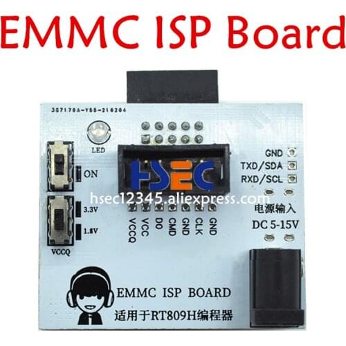 Original Customized EMMC ISP board EMMC fly line online reading and writing for RT809H programmer EMMC adapter