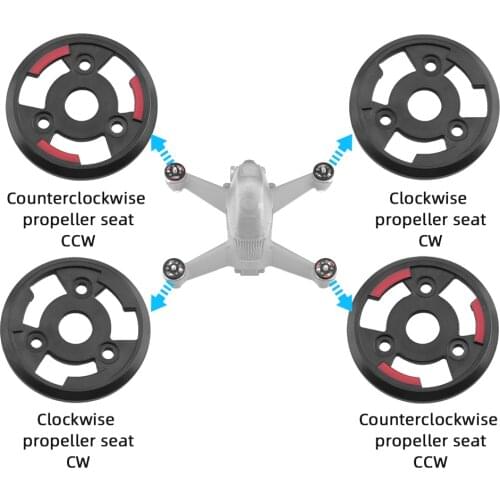 Propeller Bases For DJI FPV Combo Drone Mounting Plate Base CW CCW Spring Part Replacement for DJI FPV Accessories