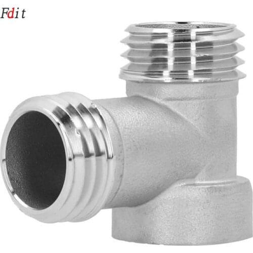 304 Stainless Steel Beer Brewing Carbonation Adapter Female Thread Tee Way Pipe Fitting Reducer Connector