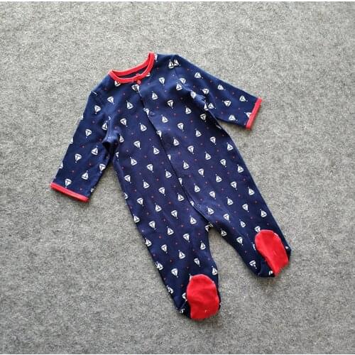 Full Sleeve Infant Baby Footed Pajamas Children Cotton Footies Kids Sleepwear Baby Jumpsuits Baby Jumpsuit