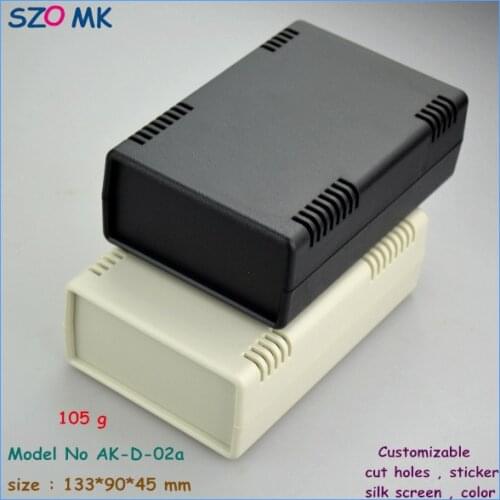 Plastic enclosure for electronics plastic case (1 pcs) 133*90*45mm black plastic project boxes plastic electronics project box