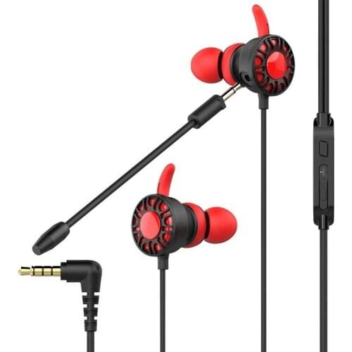 Wired Headphones Universal 3.5mm In-Ear Gaming Earphone Bass Stereo with Dual Microphone Sports Headset For Xiaomi For Huawei