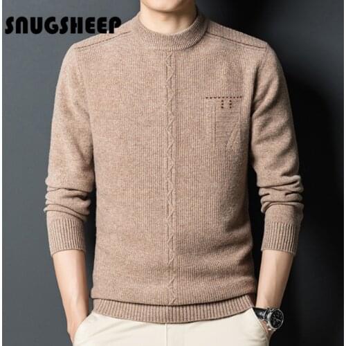 SNUGSHEEP Mens Wool Sweaters
