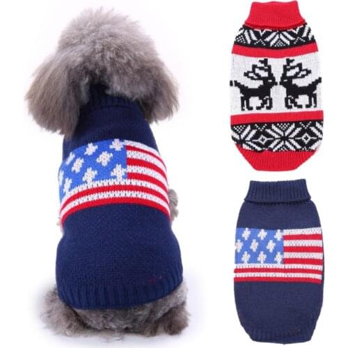 Pet Dog Sweaters Winter Christmas Pet Sweater For Small Dogs Chihuahua Comfortable Pet Puppy Dog Knitting Clothes Pet Outfits