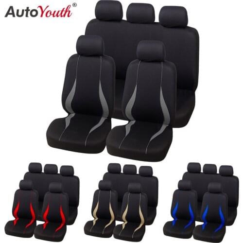 AUTOYOUTH 9pcs Universal Car Seat Covers Auto Protect Covers Automotive Seat Covers For Kalina Grantar Lada Priora Renault Logan