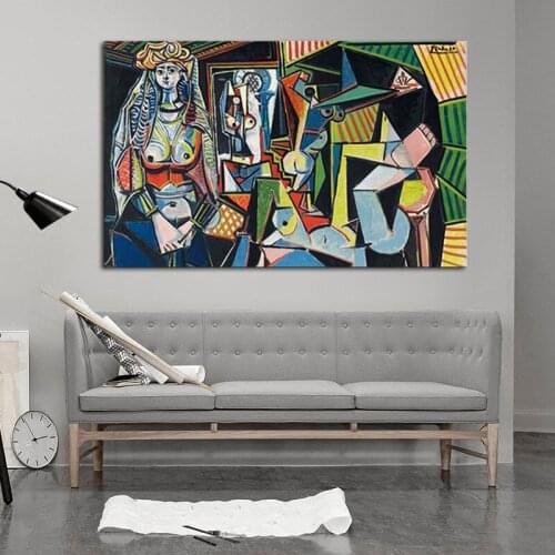 Women of Algiers after Delacroix (Les Femmes d'Alger) Famous Handmade oil painting Masterpiece Reproduction