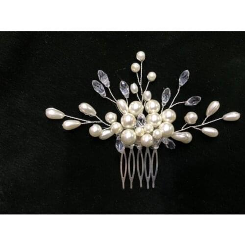 2021 wedding hair design hairpin crown bride flower bridal dress fashion accessory Bridal Headpiece woman Baroque Crystal party