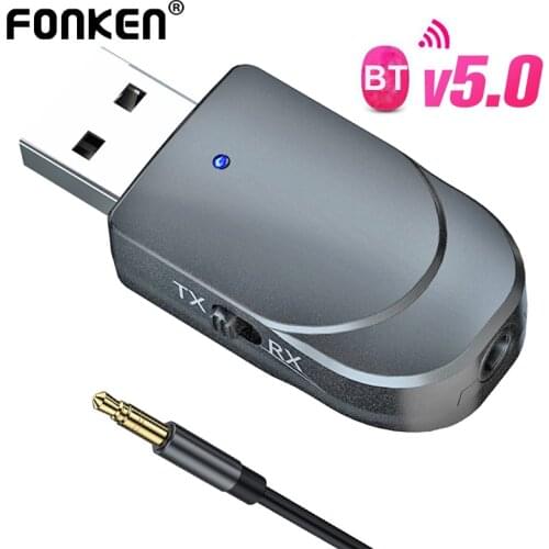 2In1 Bluetooth 5.0 Adapter 3.5Mm Bluetooth Adapter Audio Receiver Transmitter Wireless Music Adapter For TV PC Speaker Headphone