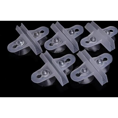 5pcs Aquarium Fish Tank Divider Suction Cup Divider Plastic Sheet Holder Set New