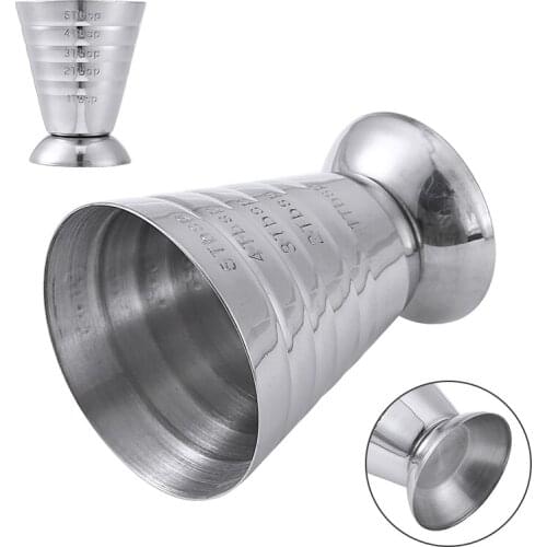 75ml Measuring Shot Cup Ounce Jigger Stainless Steel Cocktail Drink Mixer Liquor Mojito Coffee Mug Bar Measures Cup Bar Tools