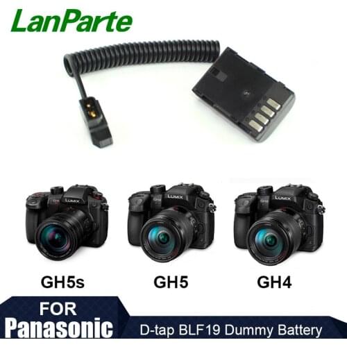 Lanparte D-tap BLF19 Fixed Voltage Dummy Battery Pack for GH5s GH5 GH4 for Panasonic Camera
