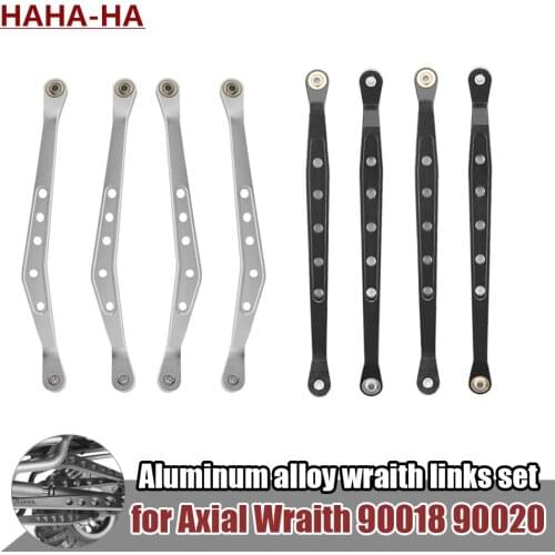 Aluminum Wraith Links Set Chassis Suspension Lower Upper Links for 1/10 RC Crawler Axial Wraith 90018 RR10 90048 AX80083