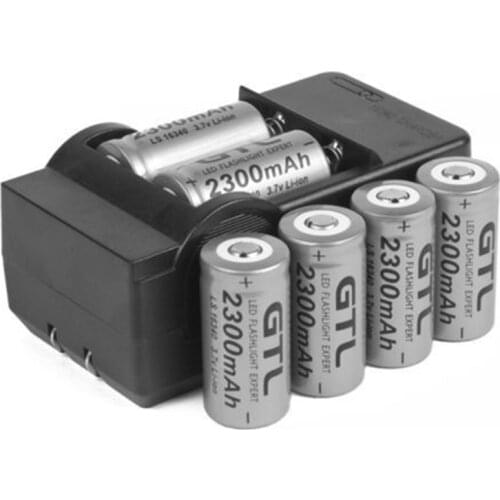 Details about 6x 2300mAh 16340 CR123A 3.7v Li-ion Rechargeable Battery + Smart Charger B172 GTL EvreFire