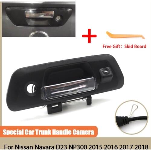 CCD Full HD tailgate truck handle back door handle key hole Camera hole type For Nissan Navara D23 NP300 2015 2016 2017 2018
