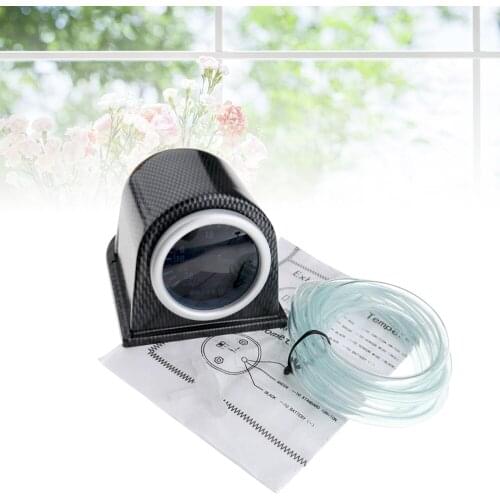 1 Set of 2 Inches 55MM Boost Gauge White Light Auto Car IN-HG PSI Meter with Instrument Stand