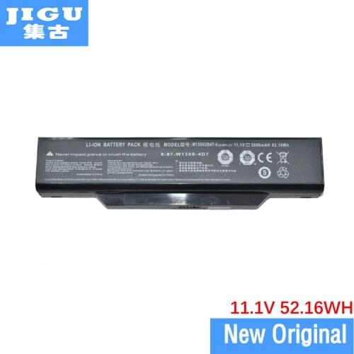 JIGU 11.1V 62.16WH Original Laptop Battery For Clevo 6-87-W130S-4D71 W130HUBAT-6 6-87-W130S-4D7 W130EV W255CEW W130Hx W130Ex