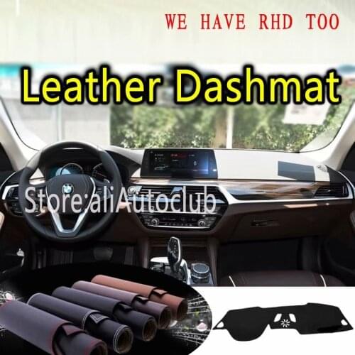 For BMW 5 Series G30 Wagon TouringG31 520i 530i 540I M5 Leather Dashmat Dashboard Cover Dash Mat Carpet Custom Car Styling