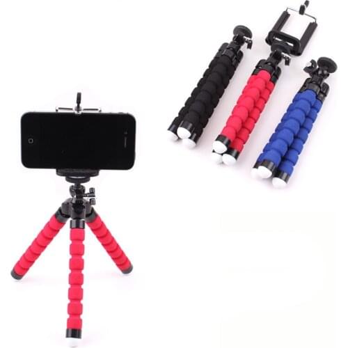 Mobile phone tripodcreative self-timer tripod scaffold lazy octopus bracket Photography use sponge multi-function camera tripod