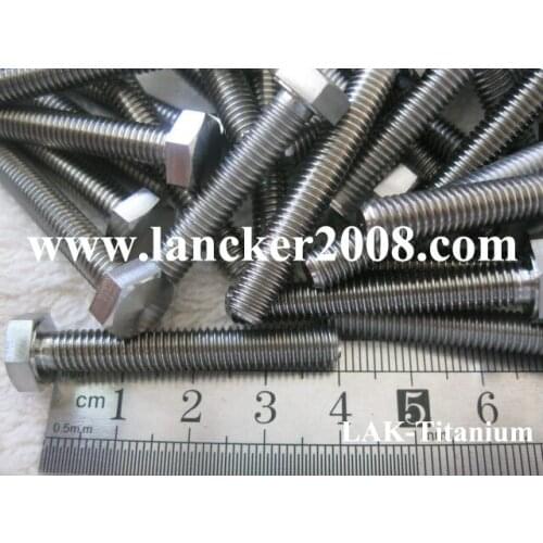 M8x40 Gr5 Titanium hexagon head screw/bolt