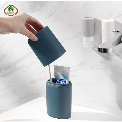 MSJO Portable Travel Toothbrush Box Storage 2pc Mini Bottles Set Shampoo Lotion Container Bathroom Toothpaste Travel Accessories