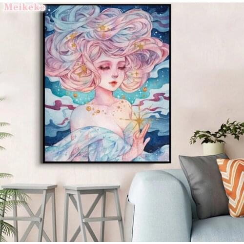 Fantasy cartoon new 5d art diy Cross stitch embroidery set 3d Diamond painting kit mosaic full drill square rhinestones special