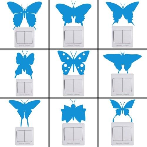 Butterfly Stickers Glow in the Dark Decorative Butterflies Wall Stickers Kids Rooms Boys Girls Bedroom Car Decoration Stickers